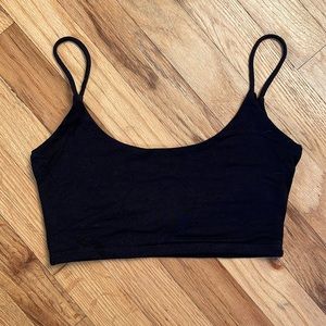 Black Super-Cropped Tank - Size M